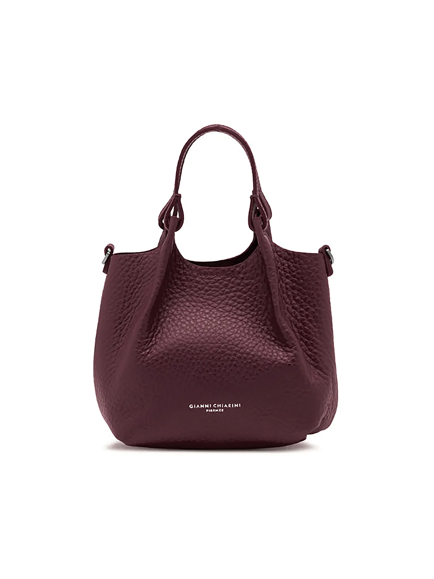 GIANNI CHIARINI | Ledertasche - Hobo Bag DUA Small | dunkelrot